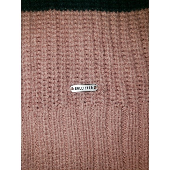 Hollister Striped Oversized Sz XS X Small Swester Crew Neck Knit Pullover - Picture 5 of 8